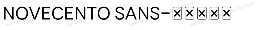 Novecento sans字体转换